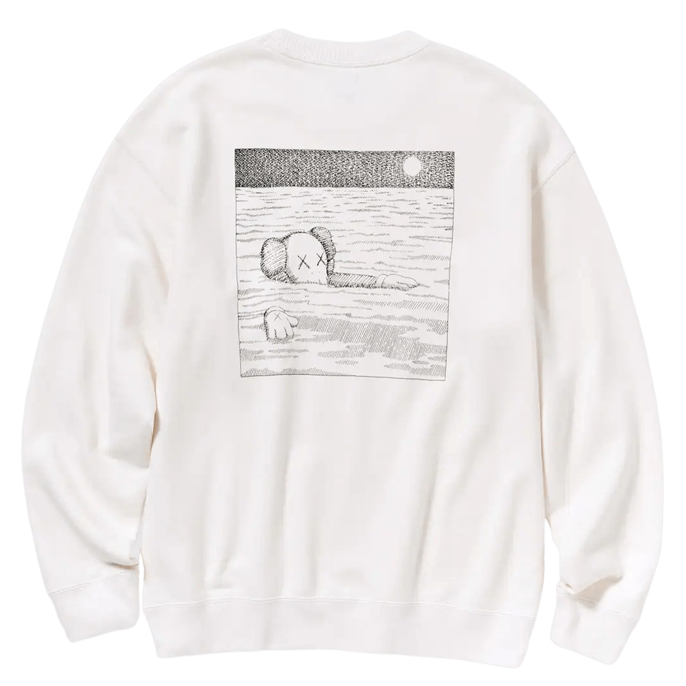 KAWS x UNIQLO UT Graphic Sweatshirt 'White' - Sole Collectors
